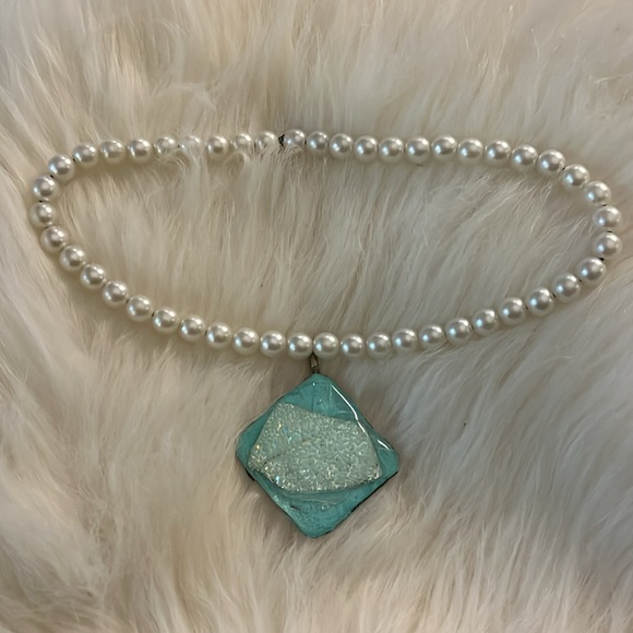 Faux Pearl Rare Unique One of Handmade Rare Bohemian Necklace - Picture 17 of 17